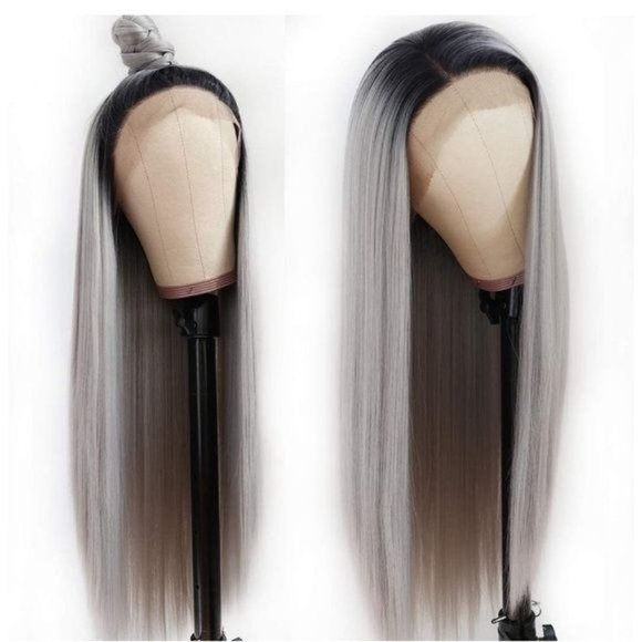 24” Long Straight Lace Front Glueless Wigs